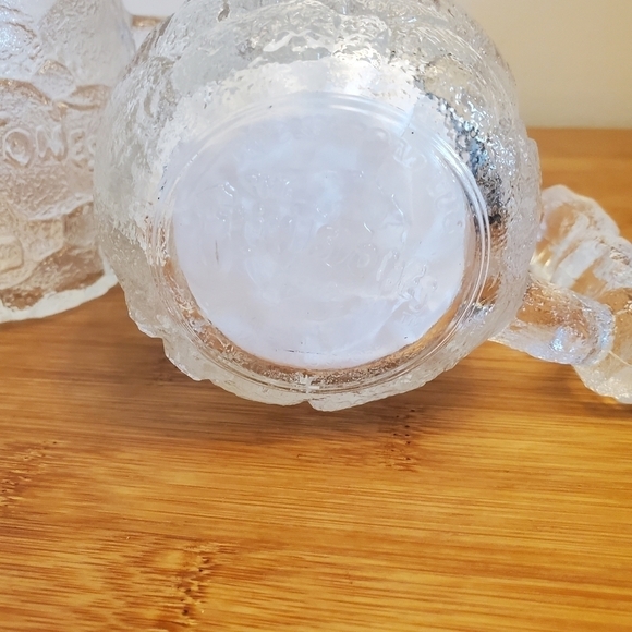 Set of 2 Flintstones McDonald's Rocky Road 3D Coffee Mugs Glass RocDonalds 1993 - Picture 5 of 12